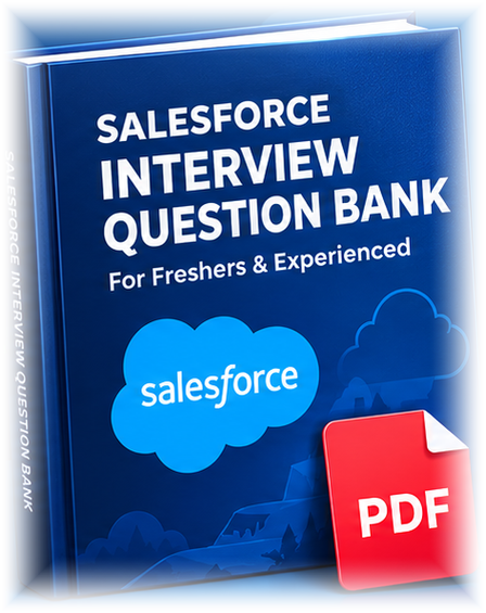 Salesforce Interview Question Bank PDF book cover